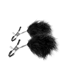 EasyToys Adjustable Nipple Clamps With Feathers