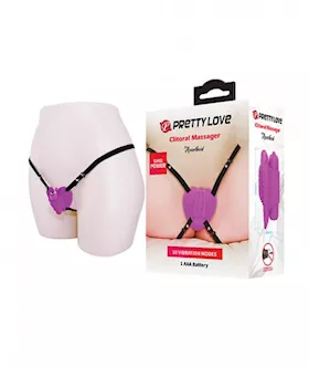 Pretty Love Heartbeat Strap On Clitoral Massager
