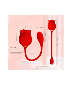 Amore Rose Tail Suction Vibrator