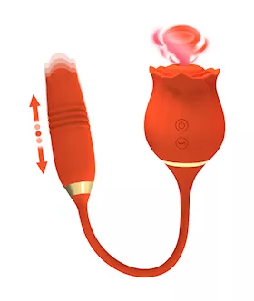 Amore Rose Tail Thrusting Suction Vibrator