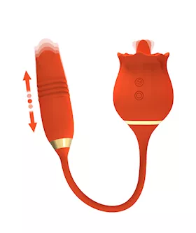 Amore Rose Tail Thrusting Licking Vibrator