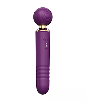 Amore Glamour Suction Tapping Thrusting Wand Vibrator