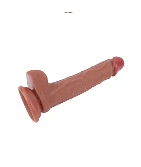 Cock Beats Silicone Dildo