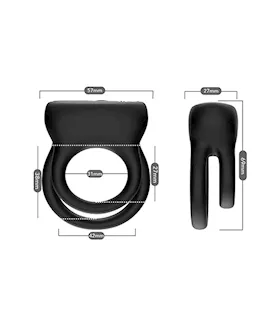 Amore Raunchy Ring Vibrating Double Cock Ring