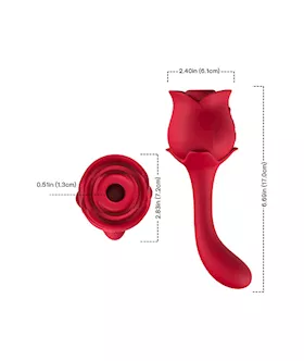 Amore Frisky Flower With Stem Rose Suction Vibe