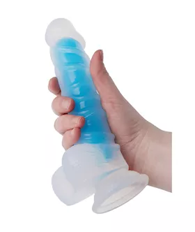 Nood Colours Glow In The Dark Veiny Dildo With Balls