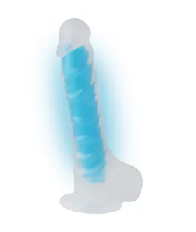 Nood Colours Glow in the Dark Veiny Dildo with Balls
