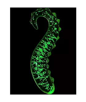 Lucent Glow In The Dark Seahorse Glass Massager