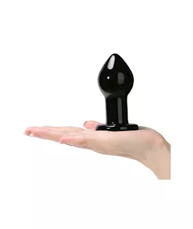 Lucent Midnight Glass Butt Plug