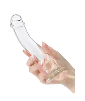 Lucent Curved Glass Dildo