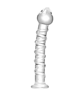 Lucent Winding Glass Dildo