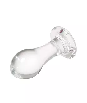 Lucent Jewelled Glass Butt Plug