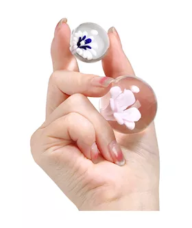 Lucent Flower Glass Kegel Balls