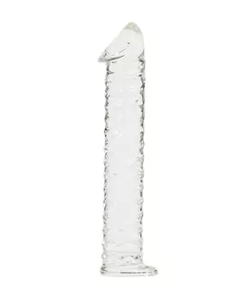 Lucent Wavy Giant Glass Dildo