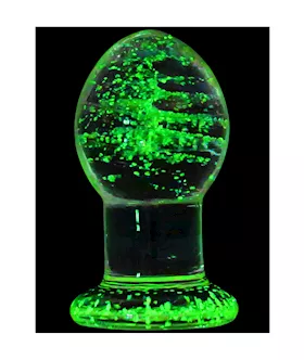 Lucent Glow In The Dark Globe Glass Butt Plug