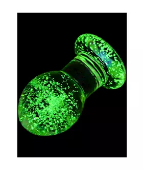 Lucent Glow In The Dark Globe Glass Butt Plug