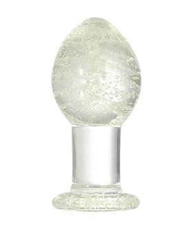Lucent Glow in the Dark Globe Glass Butt Plug