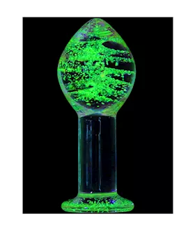 Lucent Glow In The Dark Globe Glass Butt Plug