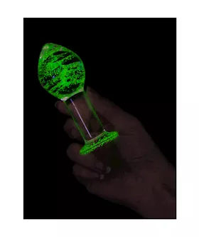 Lucent Glow In The Dark Globe Glass Butt Plug