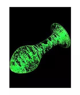 Lucent Glow In The Dark Globe Glass Butt Plug