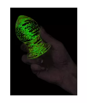 Lucent Glow In The Dark Globe Glass Butt Plug