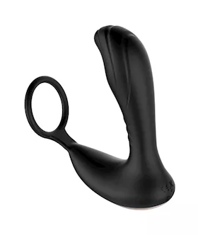 Brush Over It Remote Controlled Prostate Massager With Cock Ring