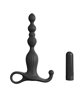 Prostate Beaded Massager with Bullet