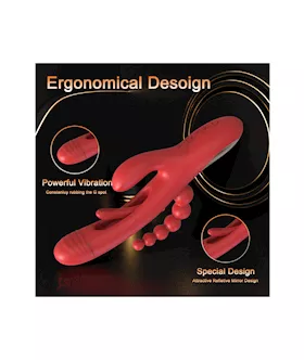 Double Penetration Rabbit Vibrator With Internal Arm
