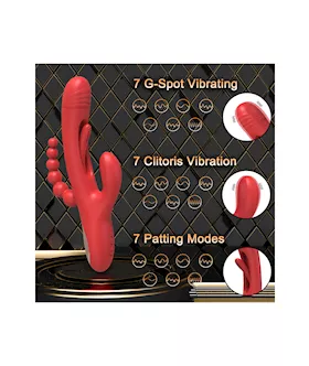 Double Penetration Rabbit Vibrator With Internal Arm