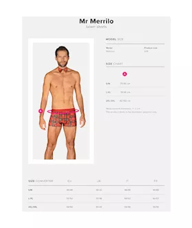 Obsessive Mr Merrilo Boxer Shorts & Bow Tie