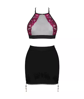 Obsessive Rosenty Teddy Top & Skirt