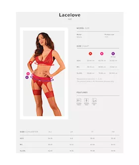 Obsessive Lacelove Three Piece Set