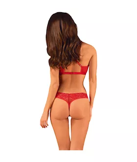 Obsessive Lacelove Cupless Bikini Set