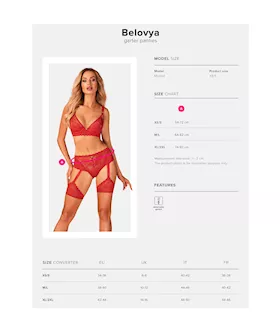 Obsessive Belovya Garter Panties