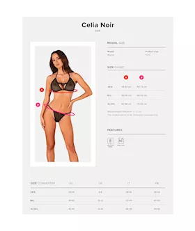 Obsessive Celia Noir Bikini Set