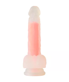 Dual-density Liquid Silicone Dildo
