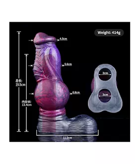 Wild Eternal Penis Extension Sleeve With Ball Ring