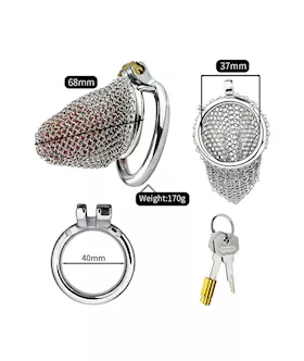 Sir Bedivere Chainmail Chastity Cage