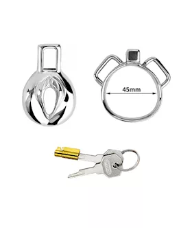 Imprisoned Sissy Stainless Steel Chastity Cage