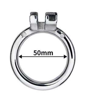 Button Key Locked Inverted Chastity Cage