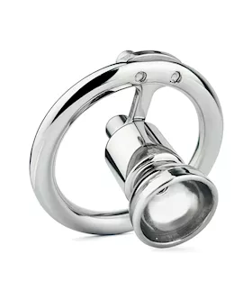 Teardrop Hex Locked Inverted Chastity Cage