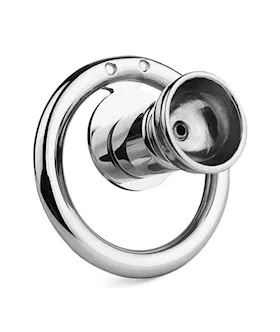 Full Circle Hex Locked Steel Inverted Chastity Cage