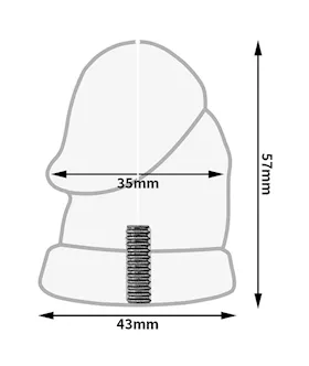 Full Circle Hex Locked Steel Inverted Chastity Cage With Dildo Attachment