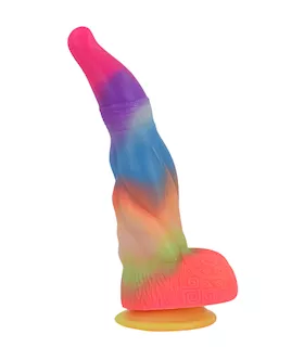 Wild Primordial Being Glow In The Dark Fantasy Dildo With Balls