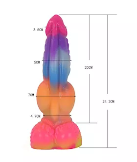 Wild Wolf Pack Glow In The Dark Knotted Fantasy Dildo