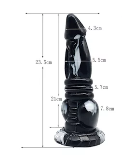 Wild Primordial Dragon Knotted Fantasy Dildo