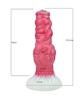 Wild Disobedient Canine Knotted Fantasy Dildo