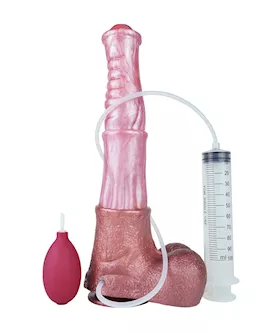 Wild Leaping Racehorse Squirting Fantasy Dildo with Balls