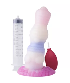 Wild Two Headed Mummy Knotted Squirting Fantasy Dildo