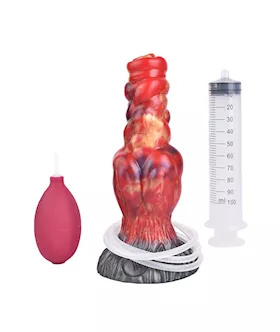 Wild Menacing Hellhound Knotted Squirting Fantasy Dildo